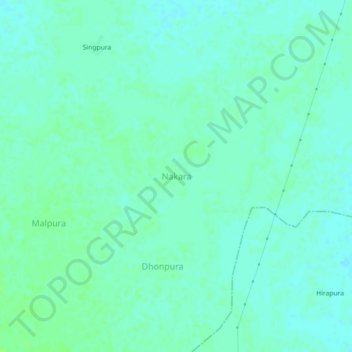Topografische Karte Nakara, Höhe, Relief