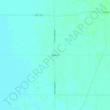 Topografische Karte Samford, Höhe, Relief