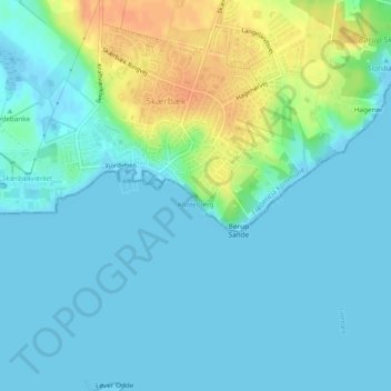 Topografische Karte Klintebjerg, Höhe, Relief