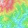 Topografische Karte Paveto, Höhe, Relief