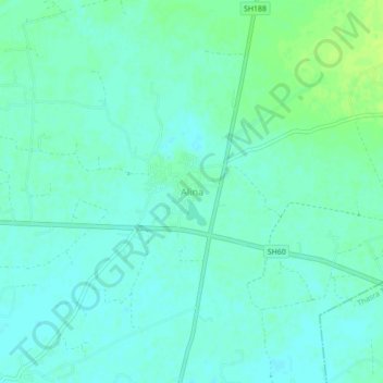 Topografische Karte Alina, Höhe, Relief