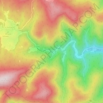 Topografische Karte Lilsbach, Höhe, Relief