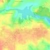 Topografische Karte Les Renardières, Höhe, Relief