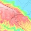 Topografische Karte Aurora, Höhe, Relief