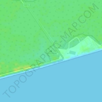 Topografische Karte Chandrabhaga, Höhe, Relief