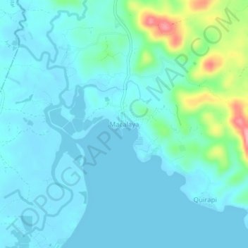 Topografische Karte Macalaya, Höhe, Relief