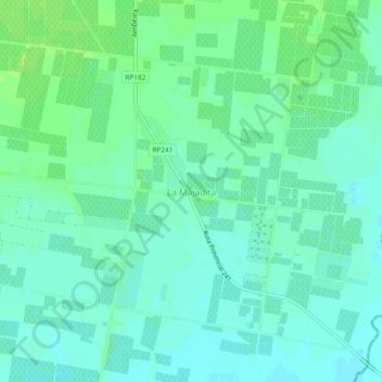 Topografische Karte La Majadita, Höhe, Relief