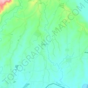 Topografische Karte Pugol, Höhe, Relief