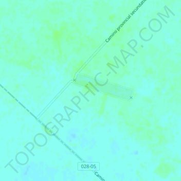 Topografische Karte Román Báez, Höhe, Relief