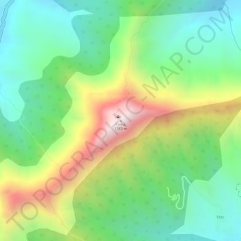 Topografische Karte Torna, Höhe, Relief