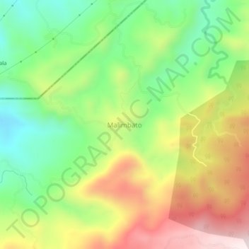 Topografische Karte Malimbato, Höhe, Relief