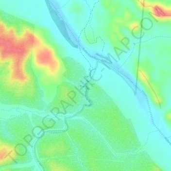 Topografische Karte Cobbold Gorge, Höhe, Relief