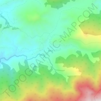 Topografische Karte Azila, Höhe, Relief