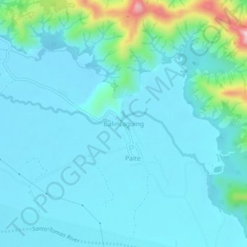Topografische Karte Balincaguing, Höhe, Relief