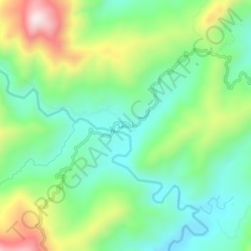 Topografische Karte Saliok, Höhe, Relief