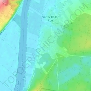 Topografische Karte Le Quesney, Höhe, Relief