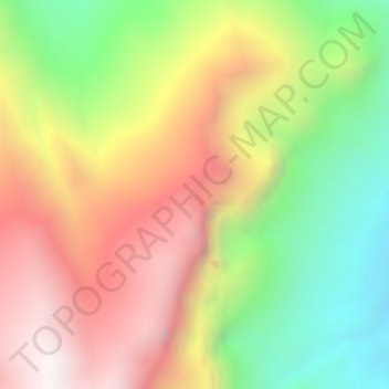 Topografische Karte Moyen-Atlas, Höhe, Relief