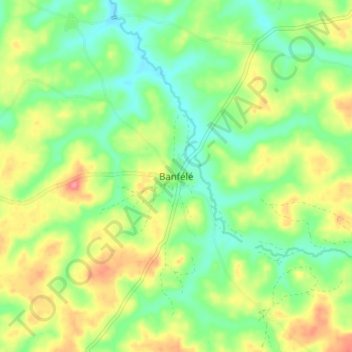 Topografische Karte Banfélé, Höhe, Relief