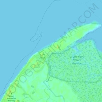 Topografische Karte Milefortlet 9, Skinburness, Höhe, Relief