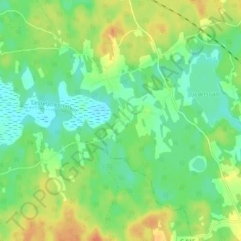 Topografische Karte Kallanäs, Höhe, Relief