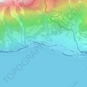 Topografische Karte Gofri, Höhe, Relief
