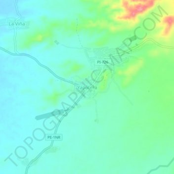 Topografische Karte Yapatera, Höhe, Relief