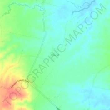 Topografische Karte Warat, Höhe, Relief