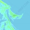 Topografische Karte Treasure Cay, Höhe, Relief