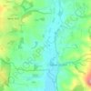 Topografische Karte Fluxton, Höhe, Relief