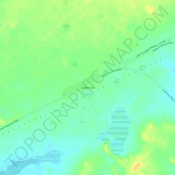 Topografische Karte Defferrari, Höhe, Relief