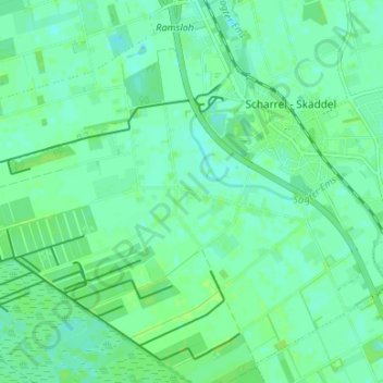 Topografische Karte Bätholt, Höhe, Relief