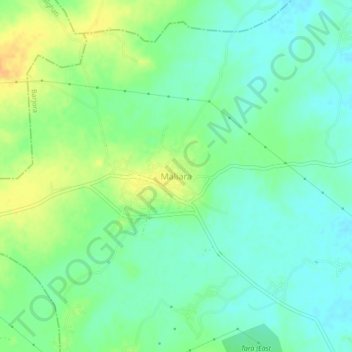 Topografische Karte Maliara, Höhe, Relief