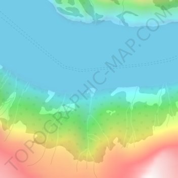 Topografische Karte Bloomberg, Höhe, Relief
