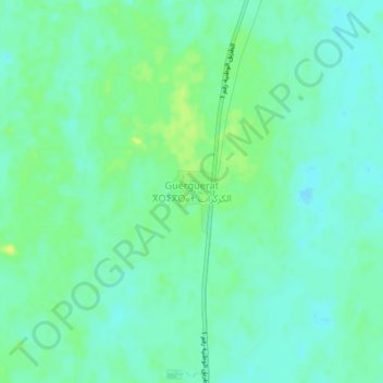 Topografische Karte Guerguerat, Höhe, Relief