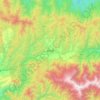 Topografische Karte Taibai, Höhe, Relief