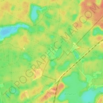 Topografische Karte Wittwien, Höhe, Relief