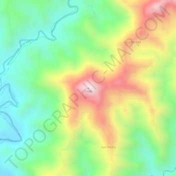 Topografische Karte 1188, Höhe, Relief