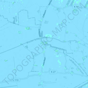 Topografische Karte Zollbaum, Höhe, Relief