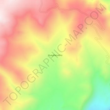 Topografische Karte Huayllacucho, Höhe, Relief