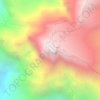 Topografische Karte 大牯牛山, Höhe, Relief