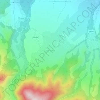 Topografische Karte Nucșoara, Höhe, Relief