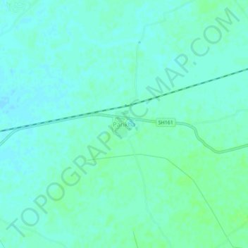 Topografische Karte Parikha, Höhe, Relief