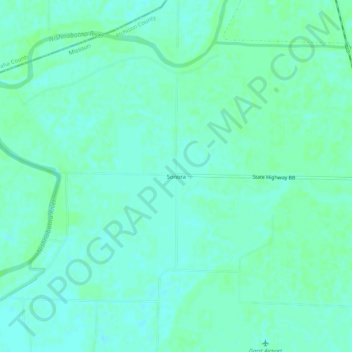 Topografische Karte Sonora, Höhe, Relief