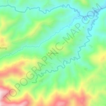 Topografische Karte Abinuan, Höhe, Relief