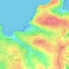 Topografische Karte Trevone, Höhe, Relief
