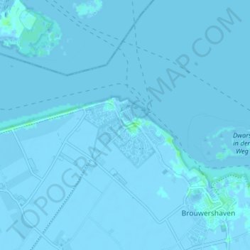 Topografische Karte Den Osse, Höhe, Relief