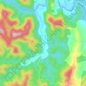 Topografische Karte Ban Sira, Höhe, Relief