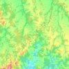 Topografische Karte Tijucas do Sul, Höhe, Relief