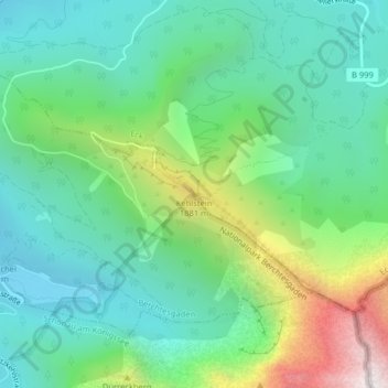 Topografische Karte Kehlstein, Höhe, Relief
