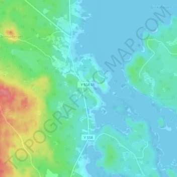 Topografische Karte Skatan, Höhe, Relief